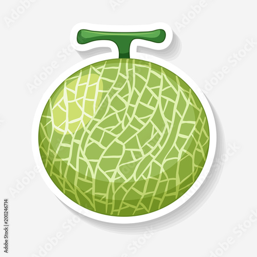 Sticker design for melon