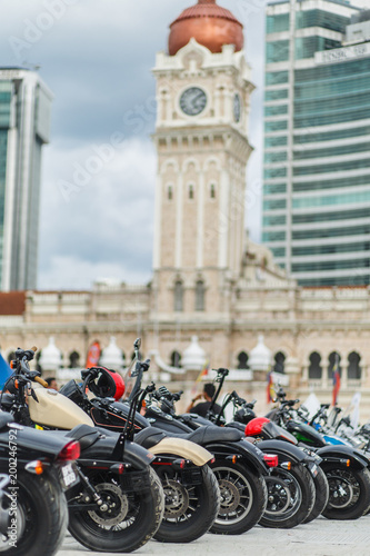 motorcycles at biker holiday photo