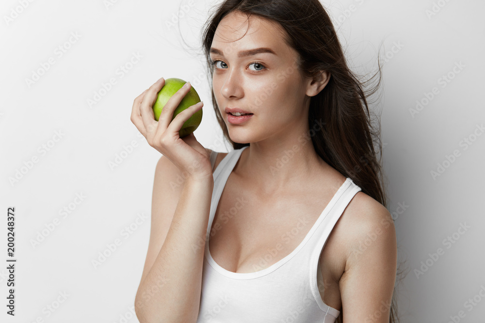 Woman With Green Apple Woman With Green Apple