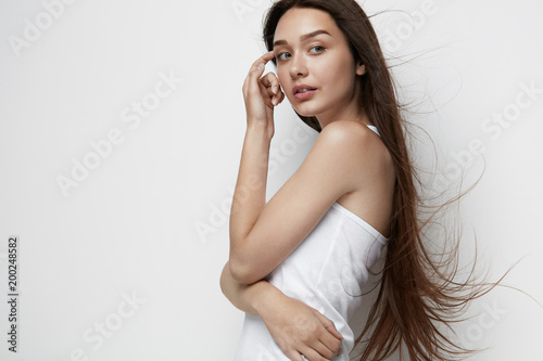 Beautiful Woman With Long Hair.