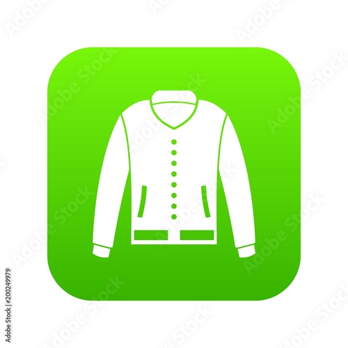 Jacket icon digital green