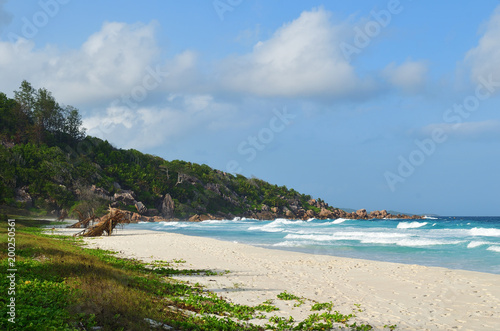 Seychelles islands, La Digue, Anse Petite beach
