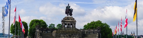 Panorama Deutsches Eck Koblenz photo