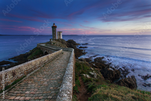 View of Lighthouse of Petit Minou in Brittany in France