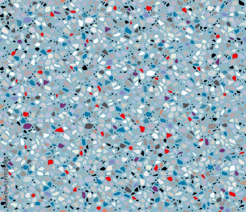 Terrazzo seamless pattern. Vibrant colors. Marble.