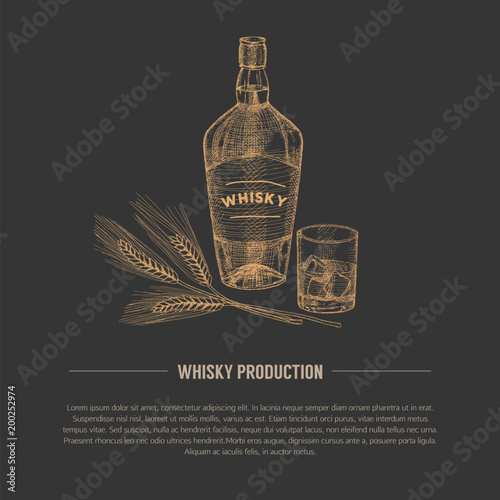 Whisky illustration.