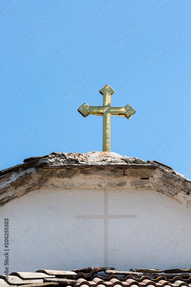 Cross on church