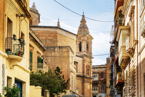 Traditional Cathedral view of Valletta in Malta © ilolab