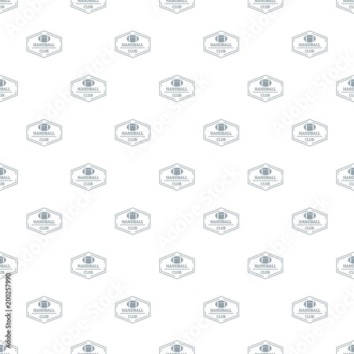 Handball pattern vector seamless