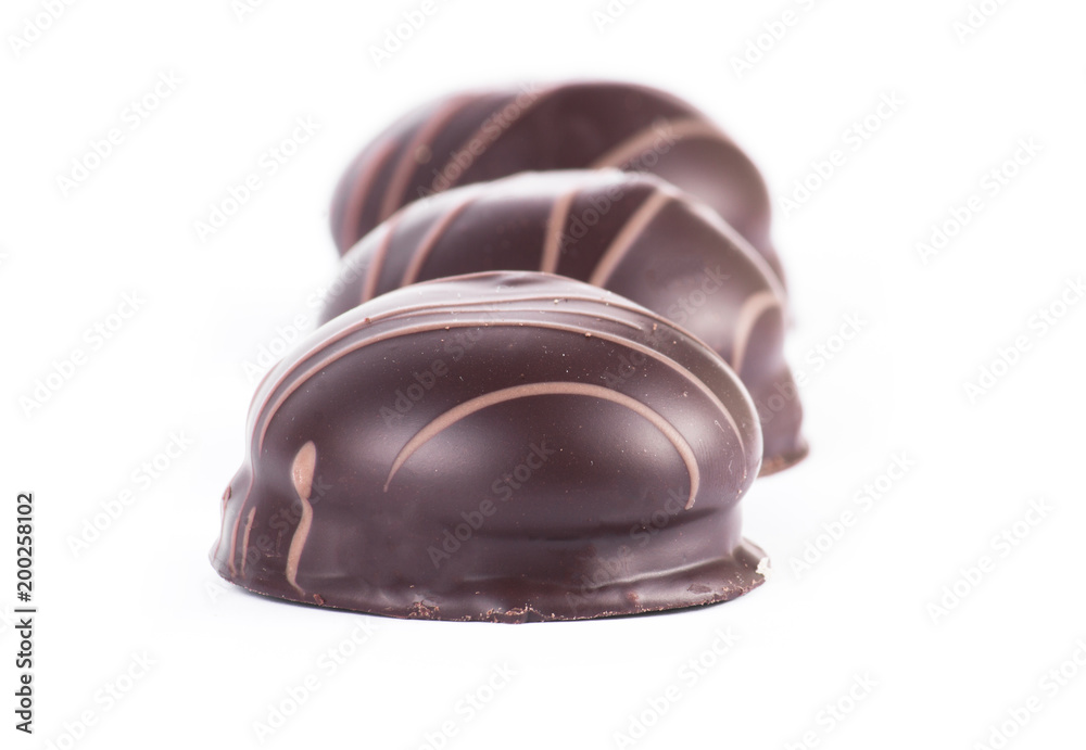 Obraz premium Chocolate cake with cream