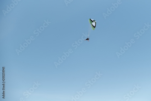 steamer flying in winter