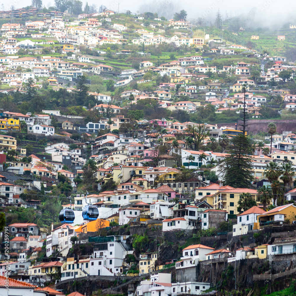 Gondolas Over Funchal