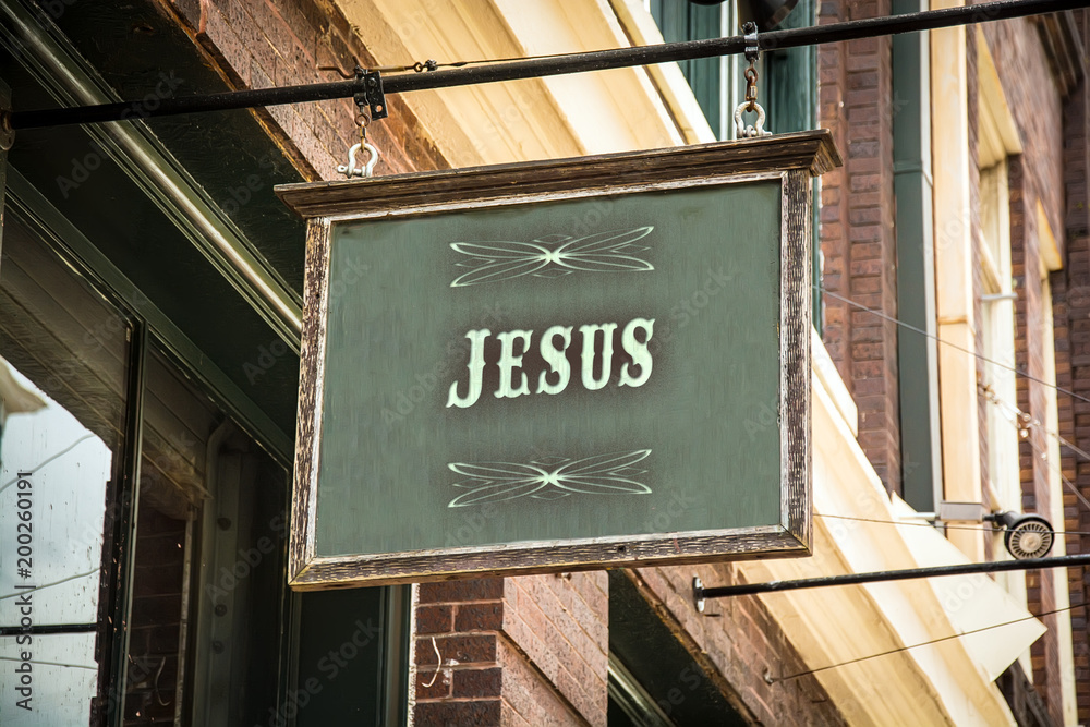 Obraz premium Schild 320 - Jesus