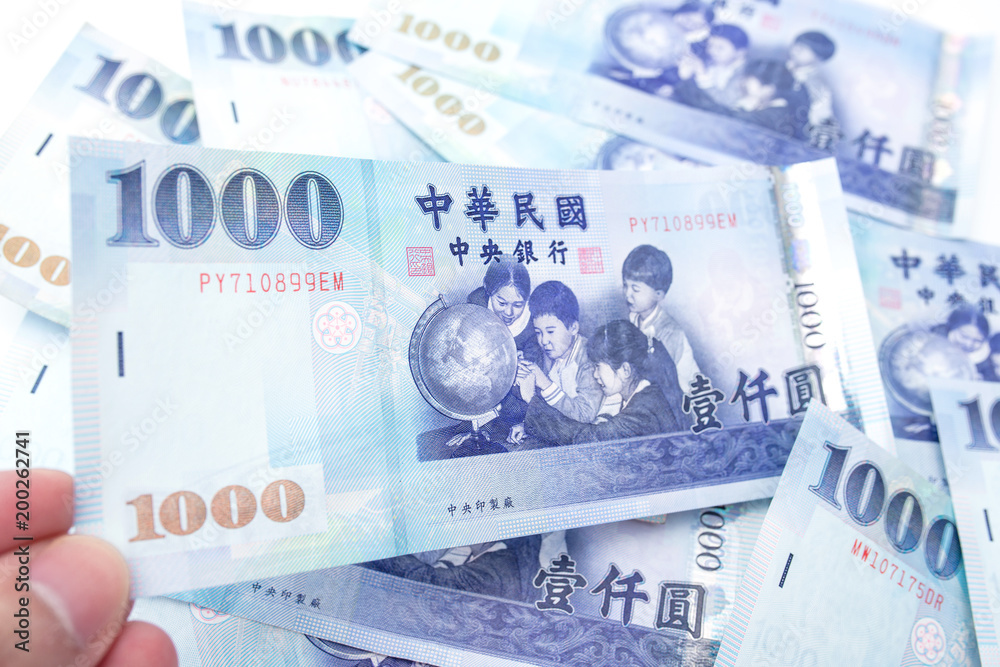 Fototapeta premium Cash, Taiwan currency,NTD, money, Taiwan Coin, Taiwan money