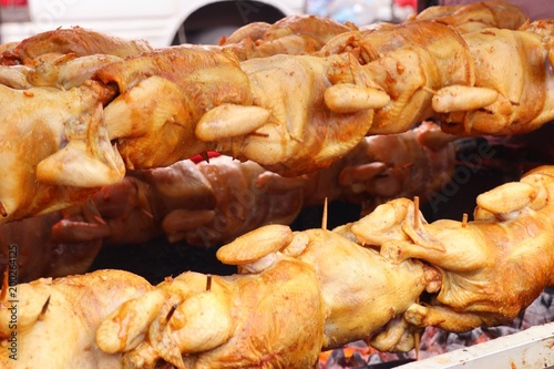 grilled chicken at street food