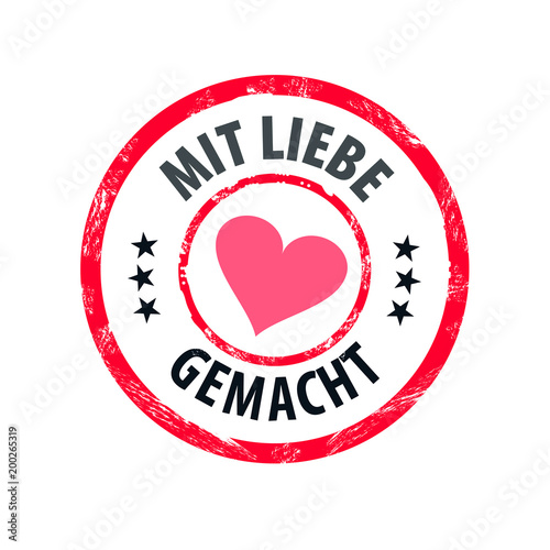 Stempel Mit Liebe gemacht
