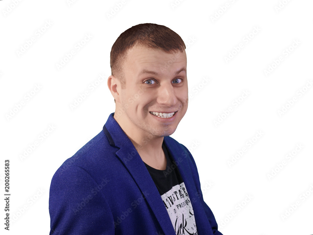 Man with happy facial expression Man with happy facial expression