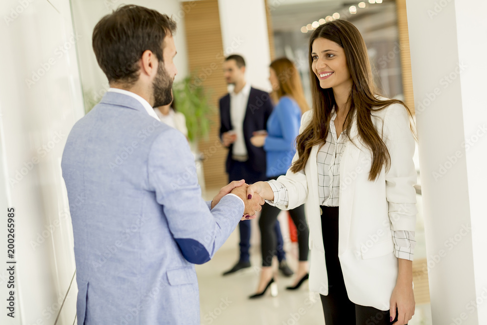 Fototapeta premium Handshaking in the office