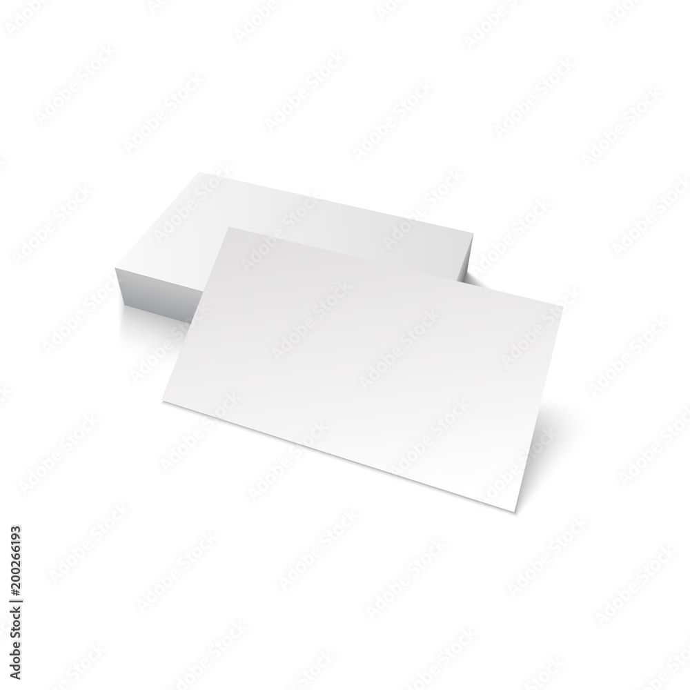 Business card templates on white background with soft shadows. Vector illustration. EPS10. Business card templates on white background with soft shadows. Vector illustration. EPS10.