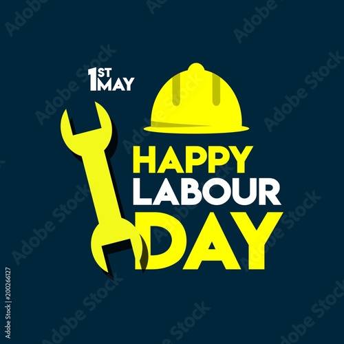 Happy Labour Day Vector Template Design Illustration