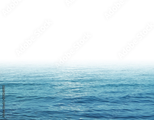 sea waves and white background