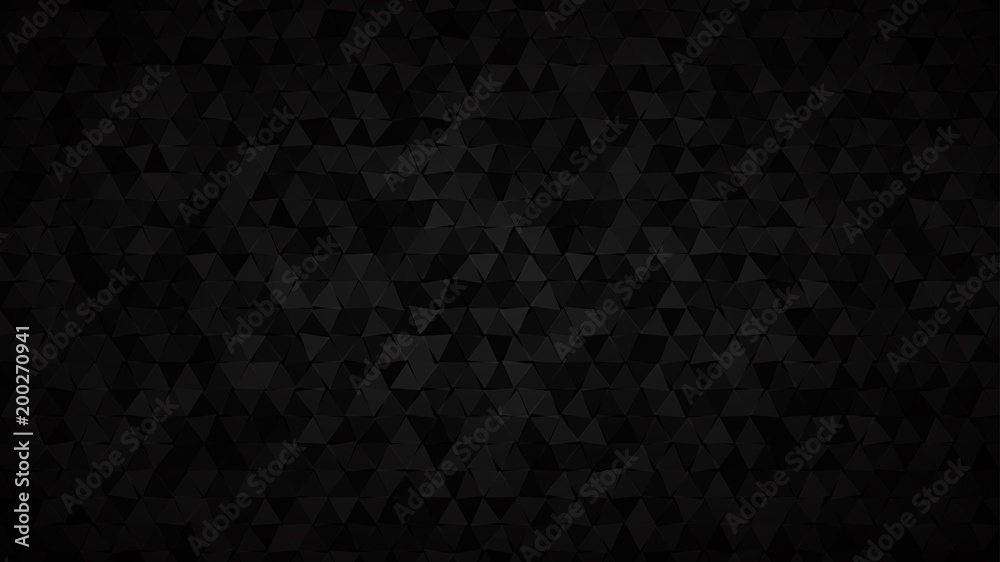 Abstract dark background of small triangles in shades of black and gray colors. Abstract dark background of small triangles in shades of black and gray colors.