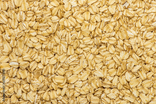 Oatmeal texture. Rolled oats background