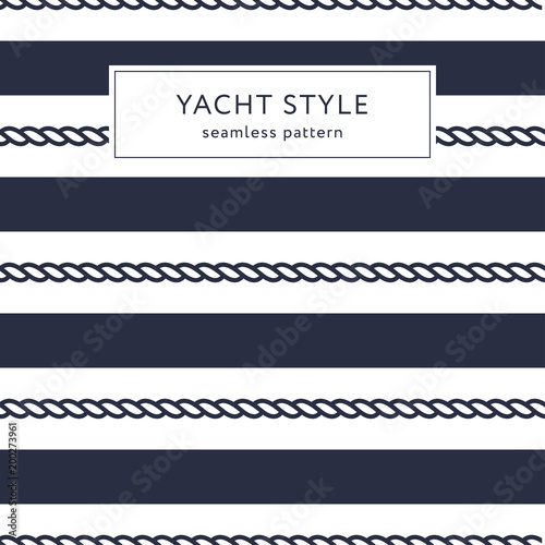 Stripes and ropes seamless pattern