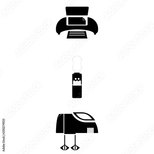 Electronic with printing, mixing and water dispencer