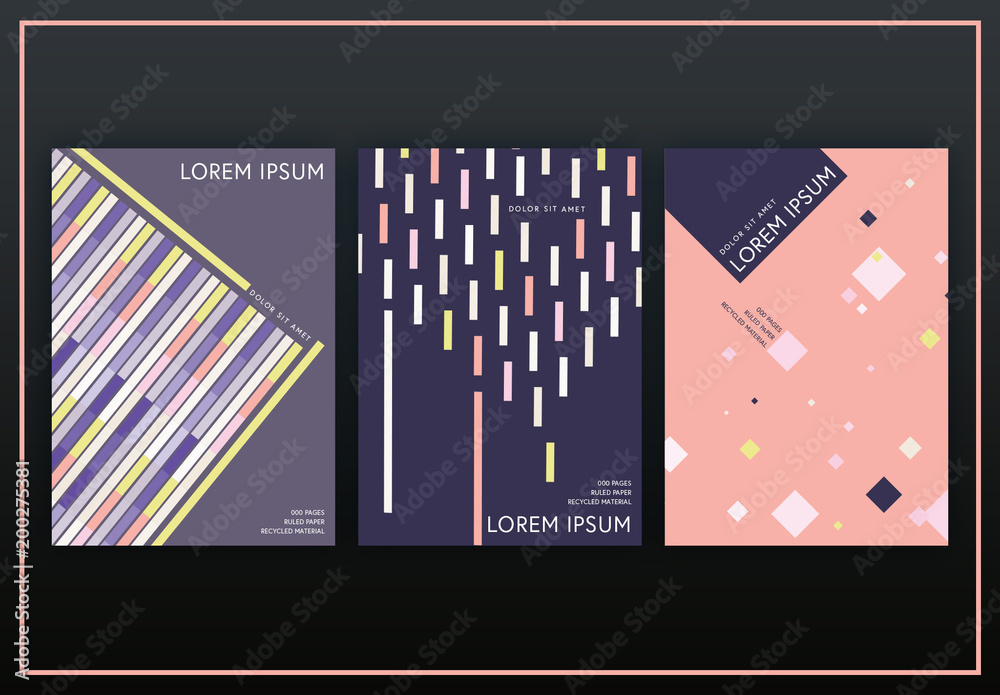 3 Notebook Cover Layouts Stock Template | Adobe Stock