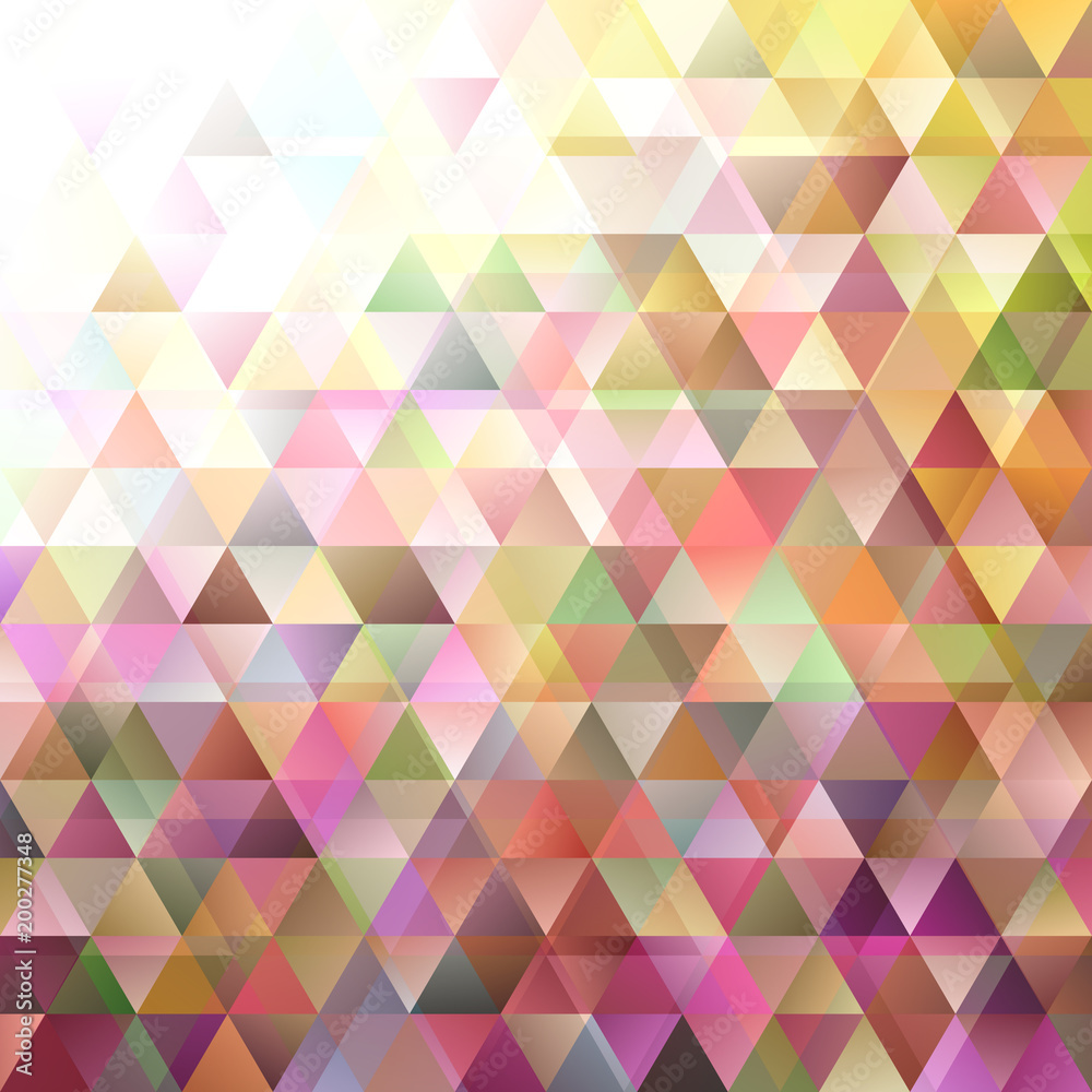 Geometrical retro triangular background with opacity effect