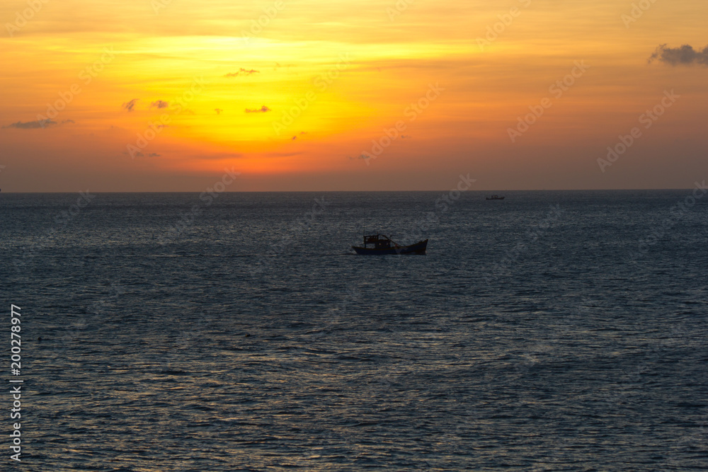 Sunset over the sea Sunset over the sea