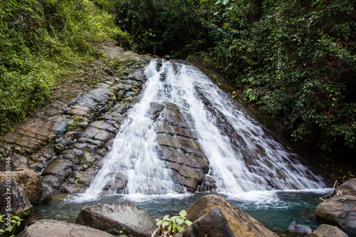 Wasserf  lle in den Blue mountains in der Karibik auf Jamaika