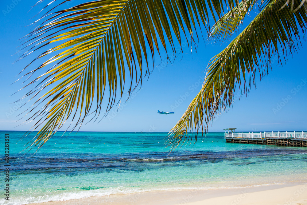 Naklejka premium Strand in der Karibik auf Jamaika 