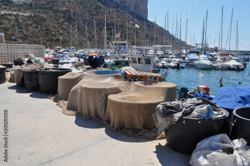 Puerto pesquero de Calpe, Alicante, España