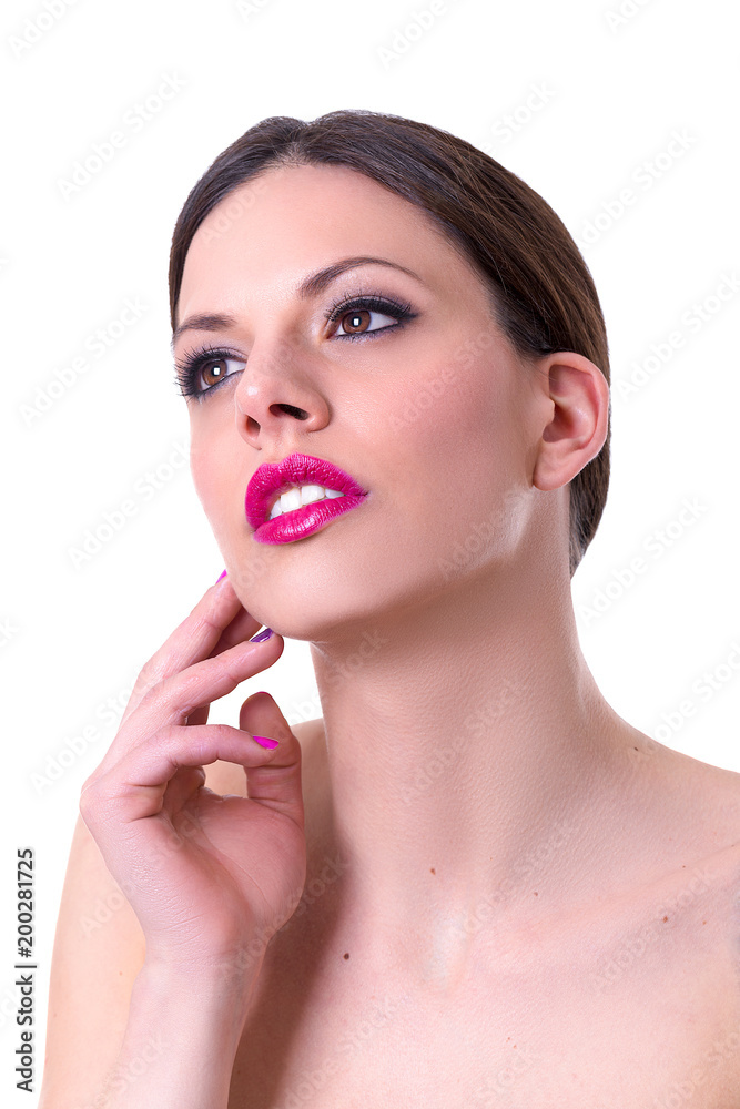 beauty of woman with pretty smile beauty of woman with pretty smile