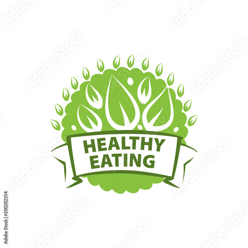 vector logo healthy eating