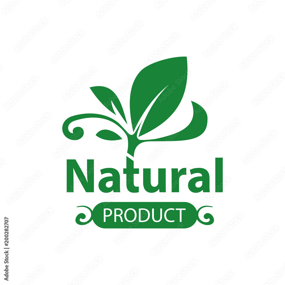Natural product logo design vector template. Leaf icon Natural product logo design vector template. Leaf icon
