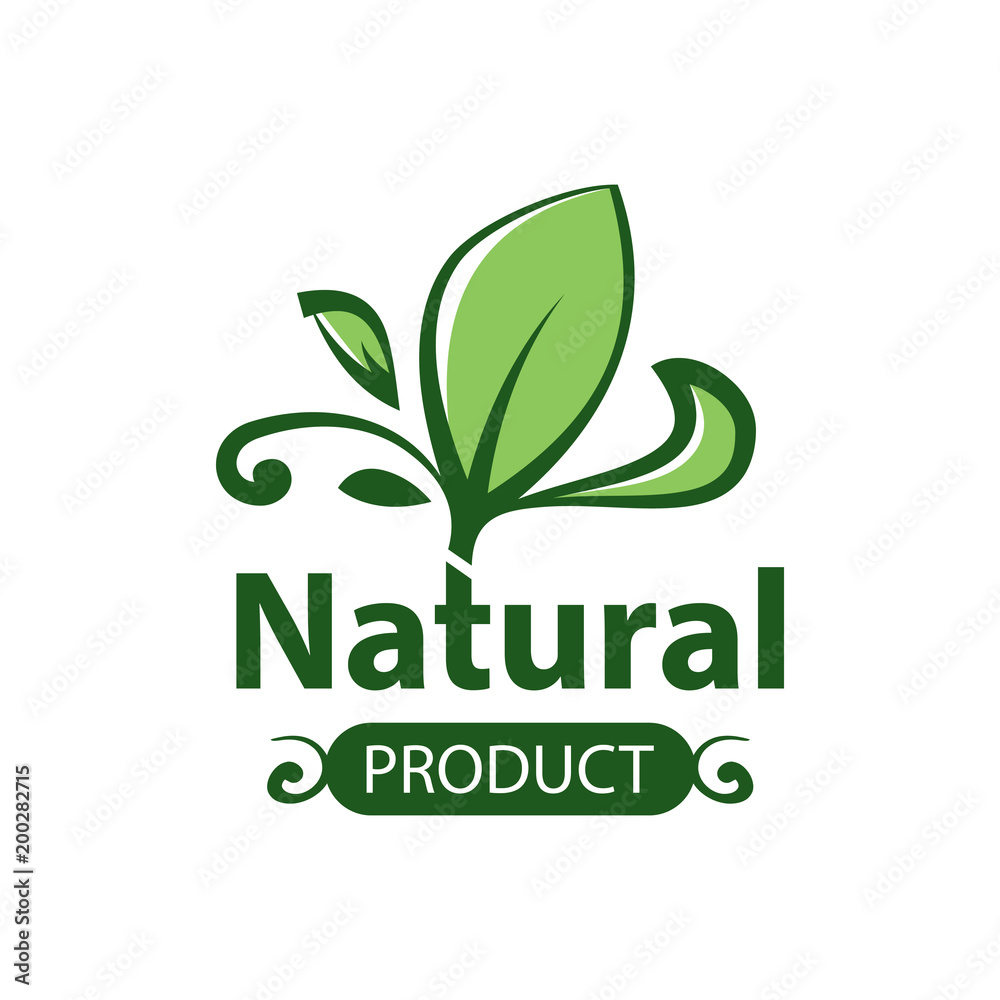 Natural product logo design vector template. Leaf icon Natural product logo design vector template. Leaf icon