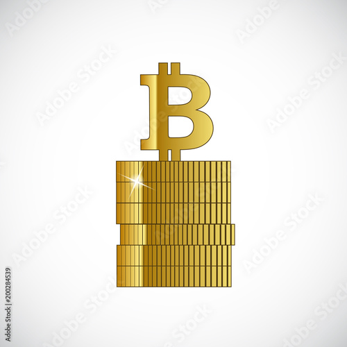 bitcoin steht auf münzen
