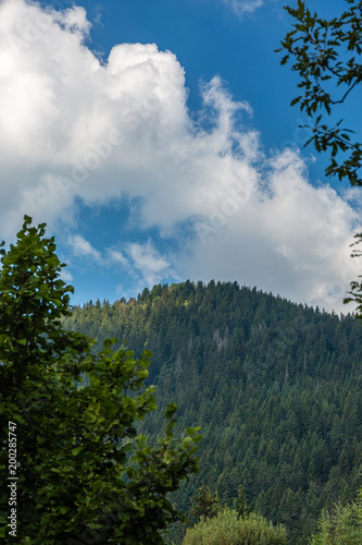 Landscape with clouds in the sky