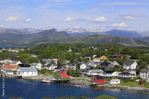 Tourist's lookout point from Brønnøysund bridge Northern Norway © Gunnar E Nilsen