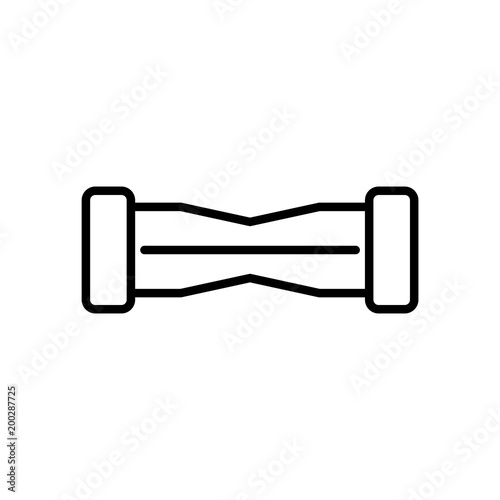 Hoverboard icon simple flat style vector illustration