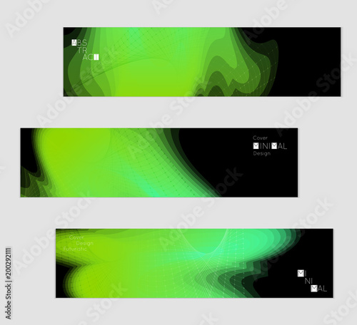 Template with Fluid gradient shape with transparent blend