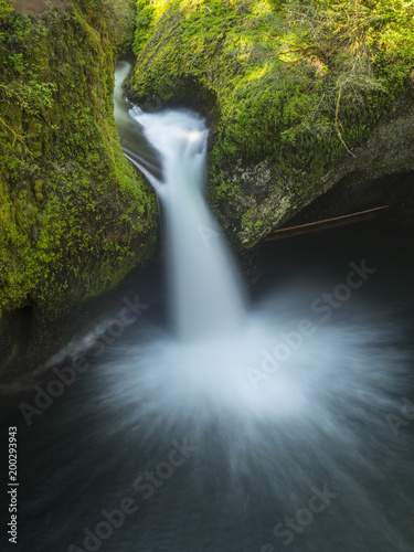 Punchbowl falls, oregon from above photo