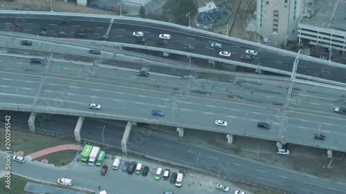 Typical city highway in downtown Toronto Canada photo