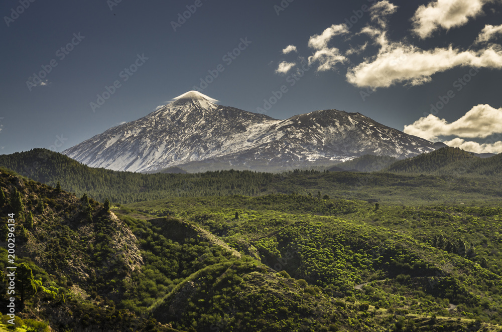 Fototapeta premium El Teide view from northern side in Februari 2018