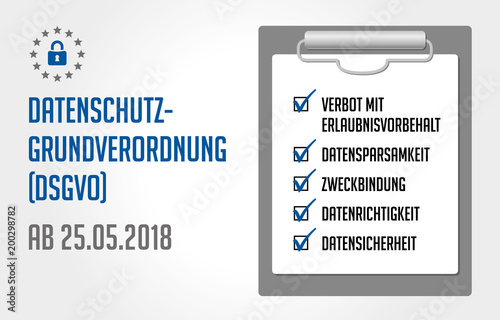 Checkliste DSGVO Klemmbrett