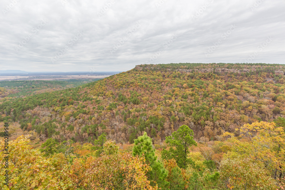 Fototapeta premium Nebo, petit jean, state park, arkansas fall season, fall colors 