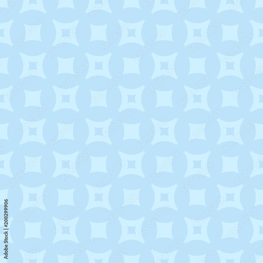 Vector geometric pattern with circles and squares. Simple texture in blue colors Vector geometric pattern with circles and squares. Simple texture in blue colors